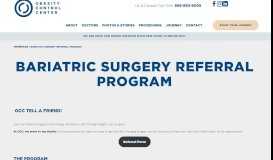 
							         Referral Program For OCC Bariatric Patients - Obesity Control Center								  
							    