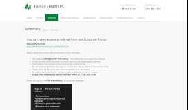 
							         Referrals - Family Health PC								  
							    