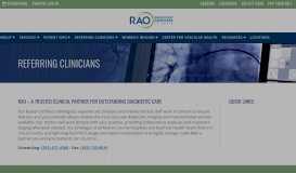 
							         Referring Clinicians - Radiology Associates of Ocala								  
							    