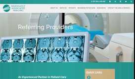 
							         Referring Physicians — Radiology Associates Imaging								  
							    