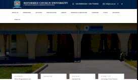 
							         Reformed Church University | Knowledge Equity Excellence								  
							    