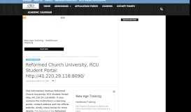 
							         Reformed Church University, RCU Student Portal: http://41.220.29.118 ...								  
							    