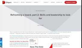 
							         Refreshing a board, part 2: Skills and leadership to look for								  
							    