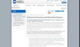 
							         Refrigerant Recovery Program - ASE								  
							    