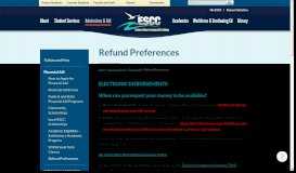 
							         Refund Preferences | Eastern Shore Community College								  
							    