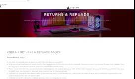 
							         Refunds and Returns - Corsair								  
							    