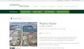 
							         Regency Square | Hamilton Partners								  
							    
