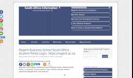 
							         Regent Business School South Africa Student Portal Login ...								  
							    