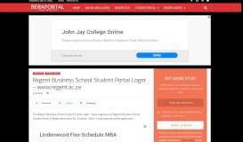 
							         Regent Business School Student Portal Login – www.regent ...								  
							    