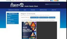 
							         Region 12 Districts - Region 12 Schools								  
							    