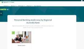 
							         Regional Australia Bank Range of Personal Banking, Support ...								  
							    