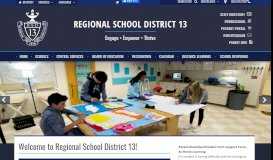 
							         Regional School District 13 - Home								  
							    