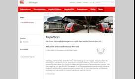 
							         RegioNews: Neuigkeiten um DB Regio								  
							    