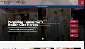 
							         Regis College | Leading Co-Ed Catholic University in Greater Boston								  
							    