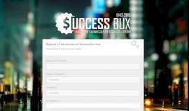 
							         Register A Free Account - SuccessBux.com								  
							    