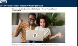 
							         register a new Focus Parent Portal account								  
							    