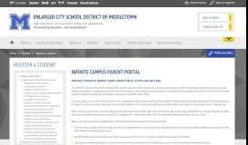 
							         Register a student / Infinite Campus Parent Portal								  
							    