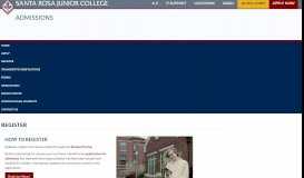 
							         Register - Admissions & Records - Santa Rosa Junior College								  
							    