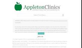 
							         Register as a patient - Appleton Clinics GJ, LLC's Patient Portal - Cerbo								  
							    