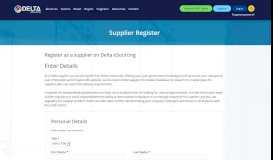 
							         Register as a Supplier - Delta eSourcing								  
							    