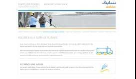 
							         Register as a Supplier | SABIC Supplier Portal								  
							    