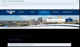 
							         Register as a Vendor | City of Fort Worth, Texas								  
							    
