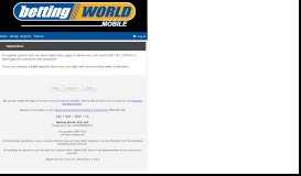 
							         Register - Bettingworld.co.za - Mobile Betting								  
							    