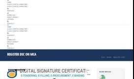 
							         Register DSC on MCA - Digital Signature Mart								  
							    