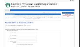 
							         Register - Emerson Connect Patient Portal								  
							    