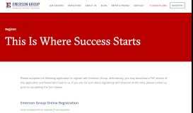 
							         Register - Emerson Group, Inc - Recruiting, Staffing, and Consulting in ...								  
							    