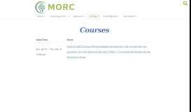 
							         Register for Center Training - MORC								  
							    