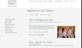 
							         Register For Classes – Mankato Ballet Company								  
							    