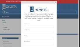 
							         Register for Classes - Registrar - The University of Memphis								  
							    