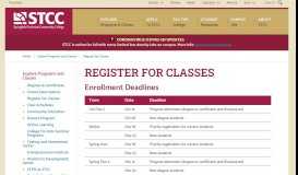 
							         Register for Classes - Springfield Technical Community College								  
							    