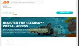 
							         Register for ClearSky™ Portal Access | ClearSky Fleet Management								  
							    