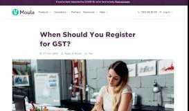 
							         Register for GST? Learn the Pros and Cons | Moula								  
							    