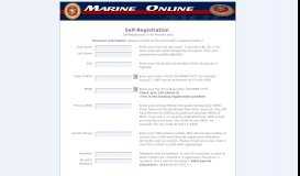 
							         Register for Marine On-Line								  
							    