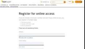 
							         Register for online account access | Sunsuper								  
							    