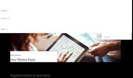 
							         Register for Online Self-service Apps & Account ... - Telstra								  
							    