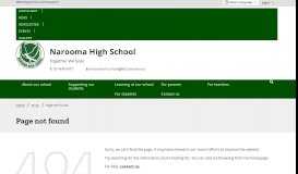 
							         Register for Parent Portal - Narooma High School								  
							    
