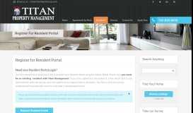 
							         Register for Resident Portal – Titan Property Management								  
							    