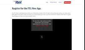 
							         Register for the ITEL Now App - ITEL								  
							    