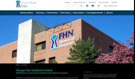 
							         Register for the MyFHN Patient Portal - MyFHN - FHN 1								  
							    