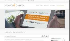 
							         Register for the Retailer Portal - Stovax & Gazco								  
							    
