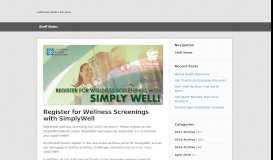 
							         Register for Wellness Screenings with SimplyWell -								  
							    