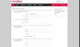 
							         Register - Molex								  
							    