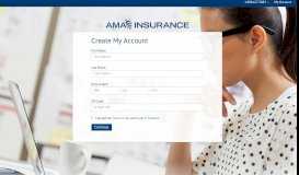 
							         Register - MyAccount - AMA Insurance								  
							    