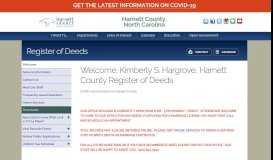 
							         Register of Deeds: Welcome | Harnett County, North Carolina								  
							    