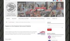 
							         Register on the Empower Retirement Website | Discount Tire ...								  
							    
