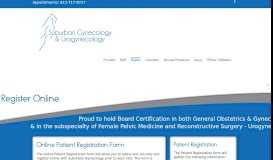 
							         Register Online | Suburban Gynecology | New Lenox								  
							    